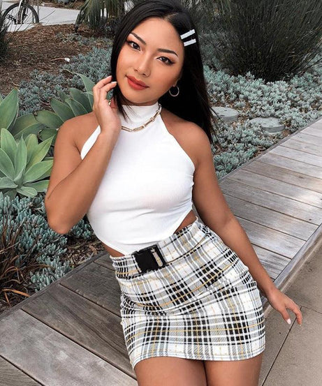 Summer Slim High Slit Bodysuit - ForVanity women's bodysuits, women's clothing Bodysuits