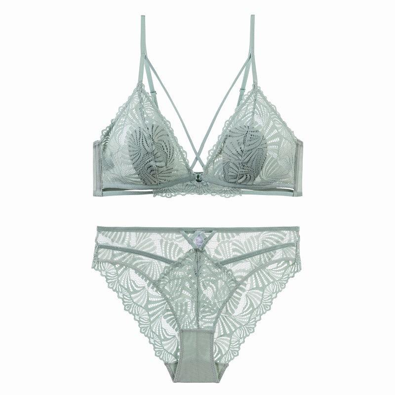 Breathable Lace Criss-Cross Lingerie Set - ForVanity lingerie set, women's lingerie Lingerie Set