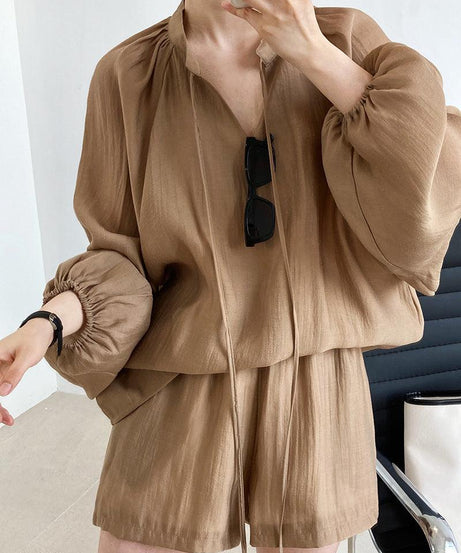 Summer Casual Sun Protection Shorts Outfit - ForVanity 