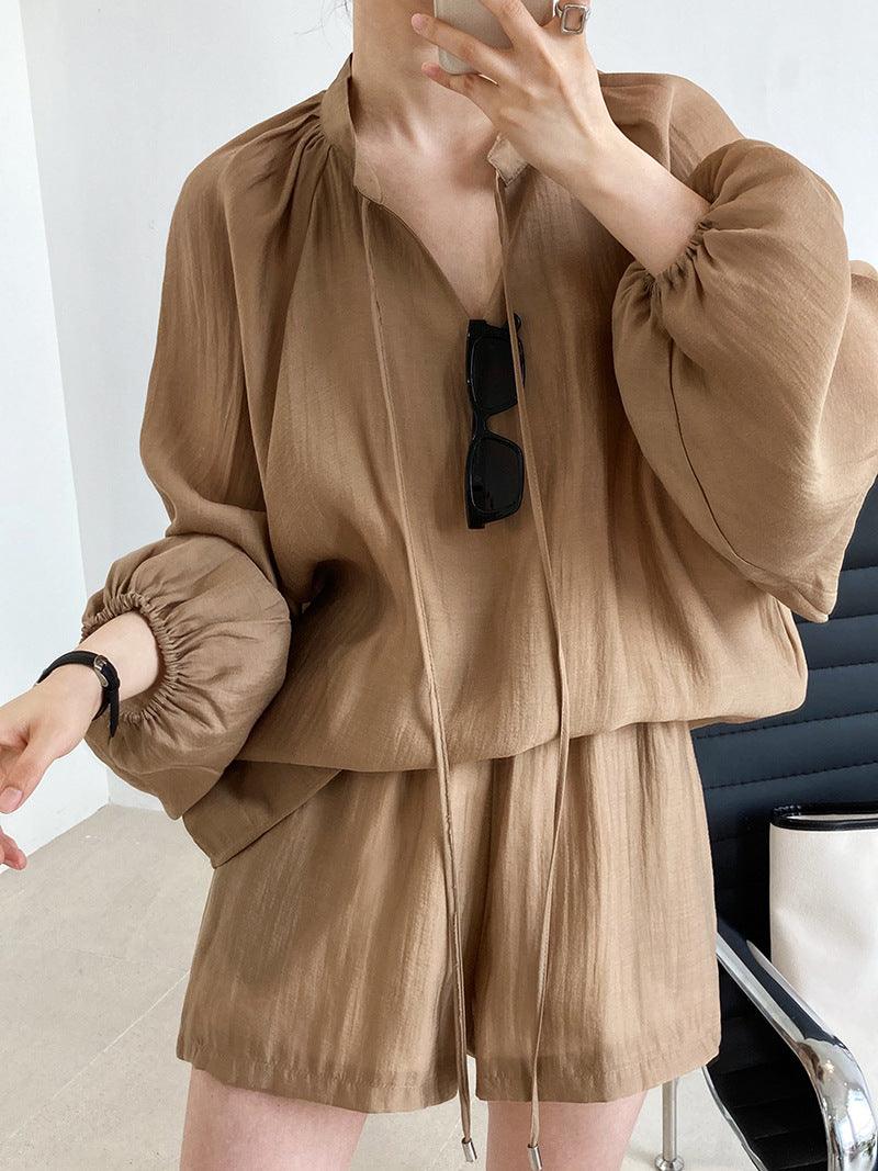 Summer Casual Sun Protection Shorts Outfit - ForVanity 