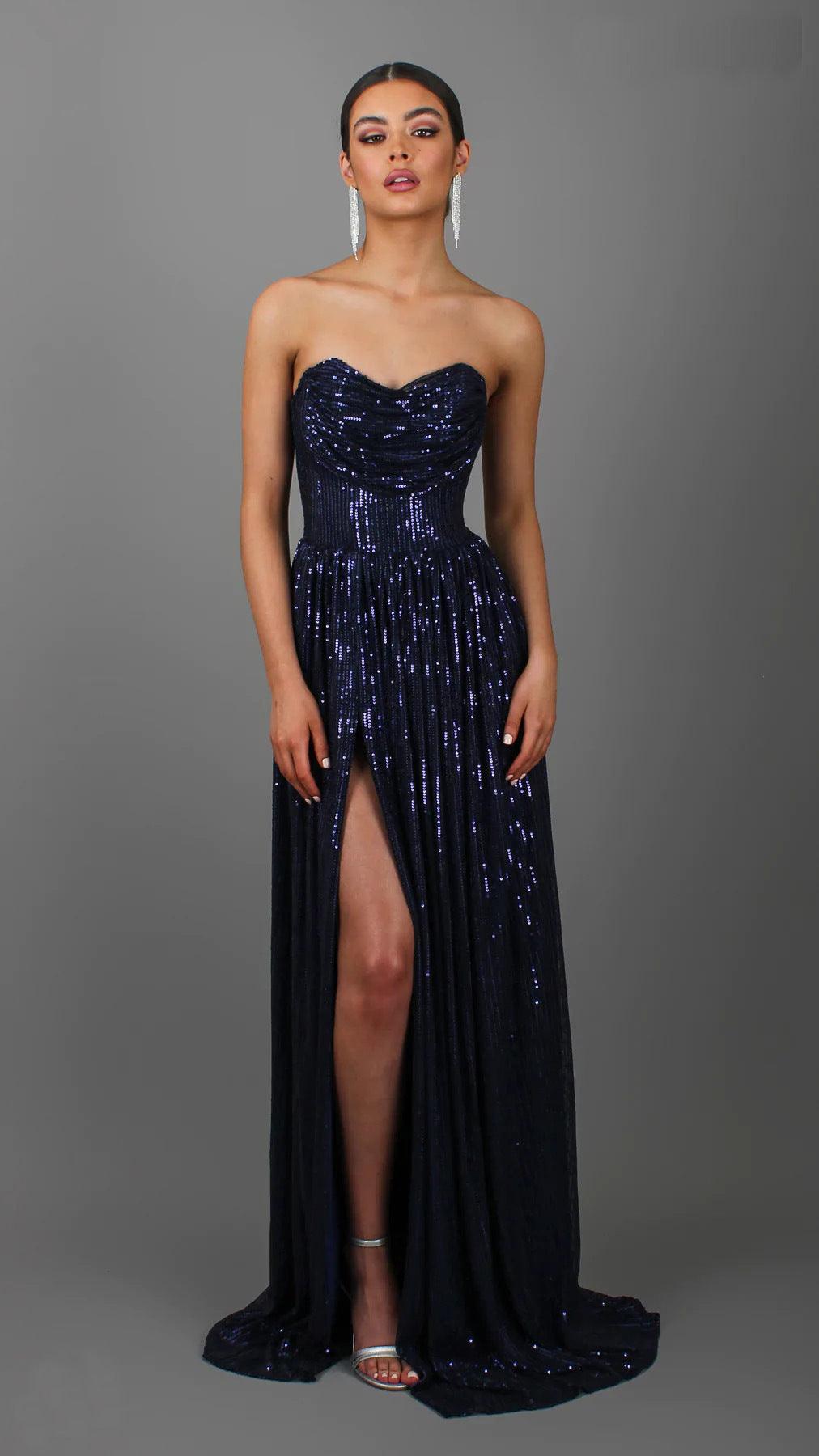 Sequinned Slim Cami Dress: The Ultimate Formal Outfit Option - ForVanity dress, formal dress, long dress Formal Dress