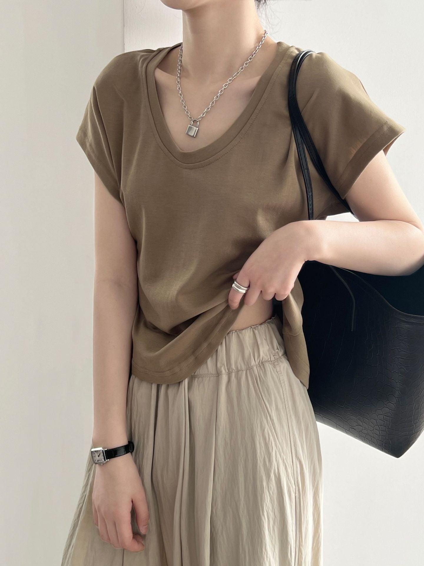 Women Summer Wide Sleeved Top - ForVanity women's clothing, women's t-shirts T-Shirts