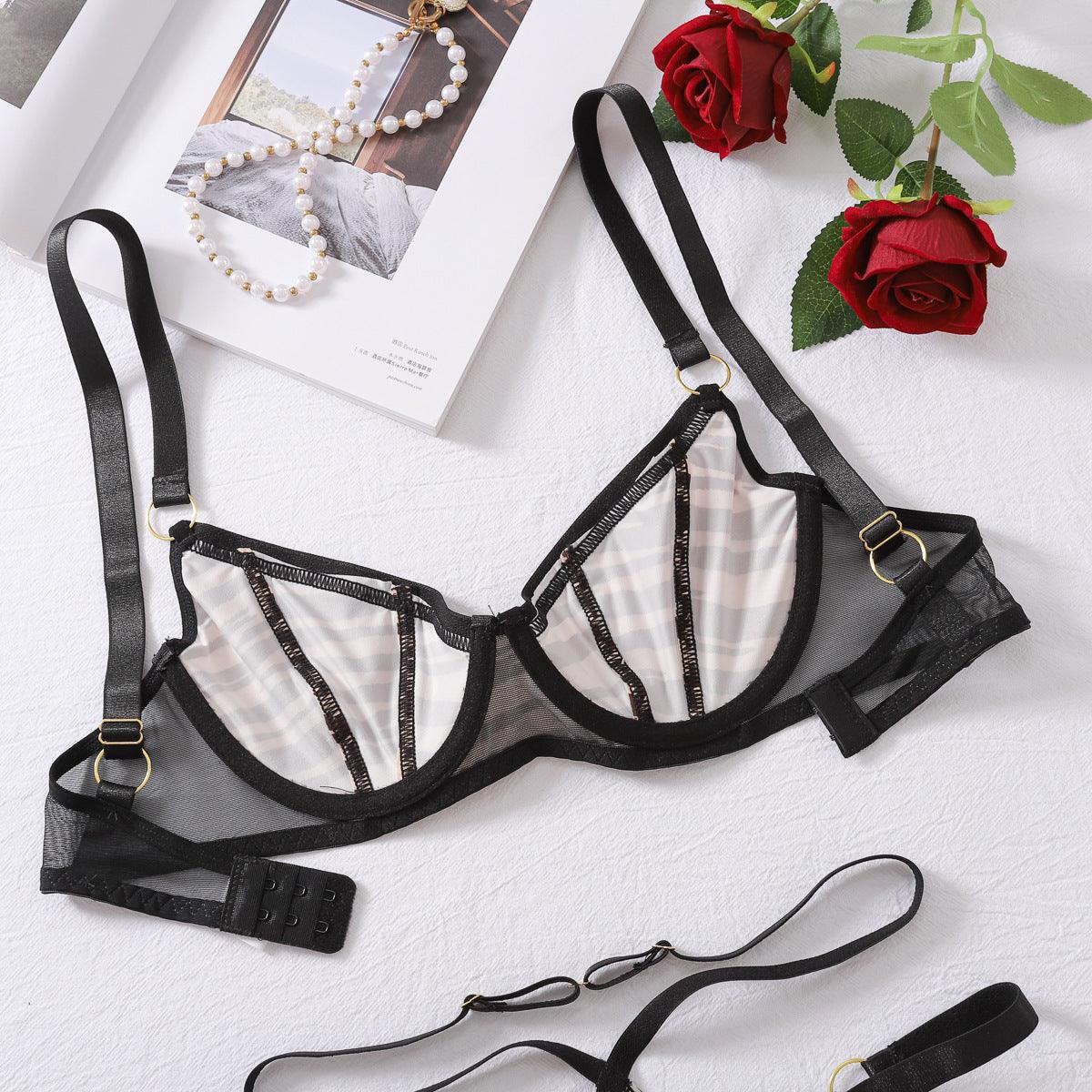 Summer Animal Print Mesh Lingerie Set - ForVanity lingerie, women's lingerie Lingerie