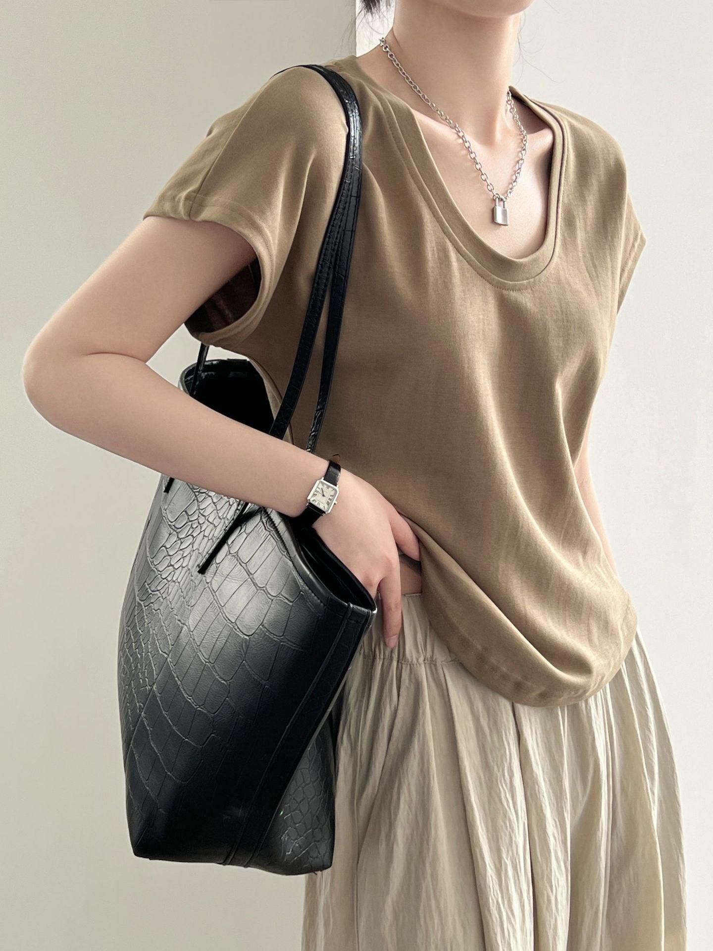 Women Summer Wide Sleeved Top - ForVanity women's clothing, women's t-shirts T-Shirts