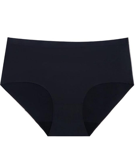 Mid High Waist Women Ice Silk Seamless Hip Lifting Briefs - ForVanity underwear, women's lingerie Briefs