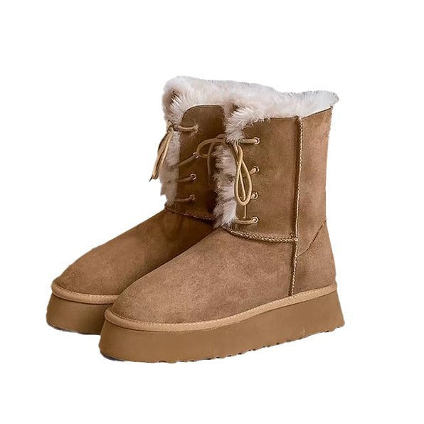 Warm Slugged Bottom Snow Boots For Women Winter