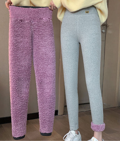 Women's Fashion Outerwear Winter Fleece-lined Thick Warm Pants