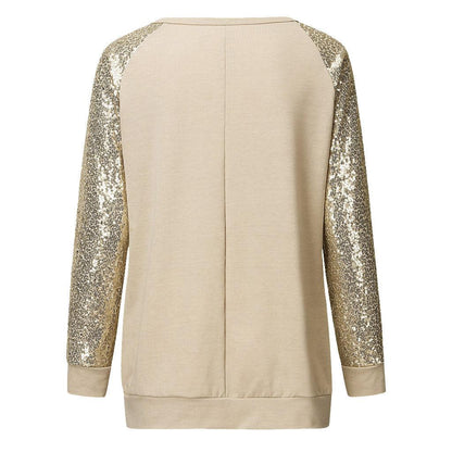 Add a Touch of Sparkle with Our Casual Sequin Knitted Sweater - ForVanity