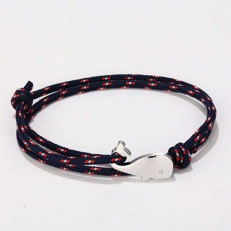 Adjustable Korean Small Whale Rope Bracelet - ForVanity men's jewellery & watches, women's jewellery & watches Bracelets