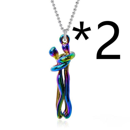 Affectionate Hug Pendant Necklace - ForVanity