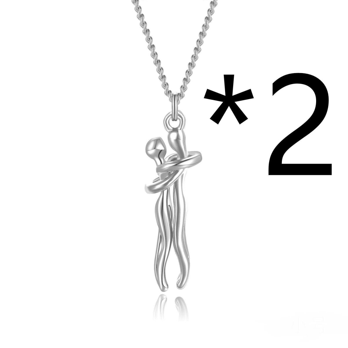 Affectionate Hug Pendant Necklace - ForVanity