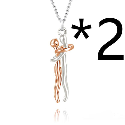 Affectionate Hug Pendant Necklace - ForVanity