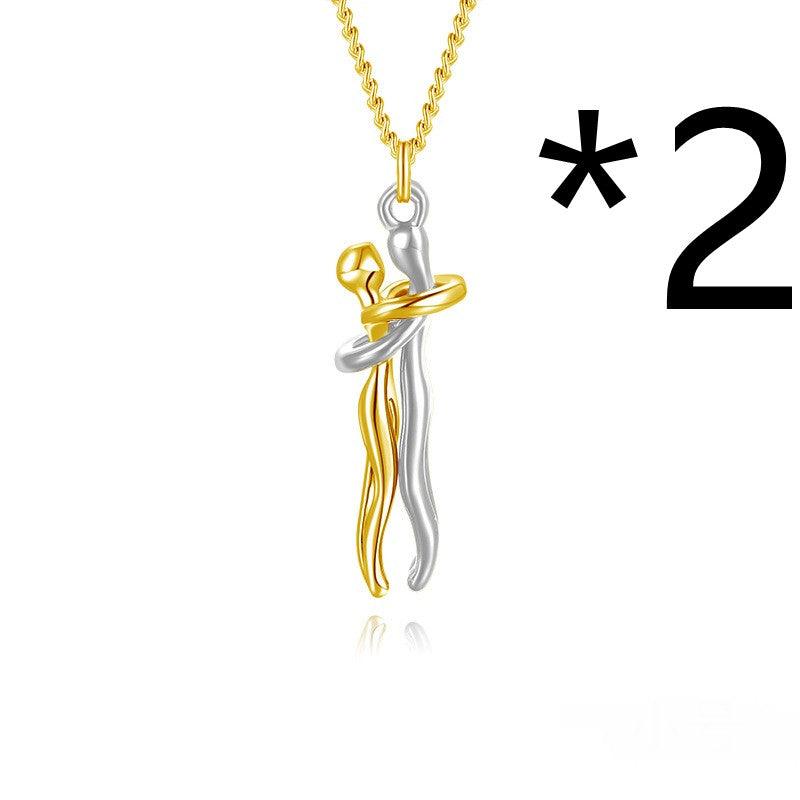 Affectionate Hug Pendant Necklace - ForVanity