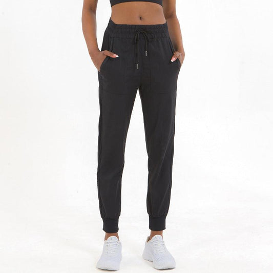 Ankle - Tied Breathable Quick - Drying Fitness Yoga Trousers - ForVanity