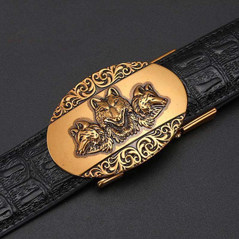 Automatic buckle leather belt - ForVanity