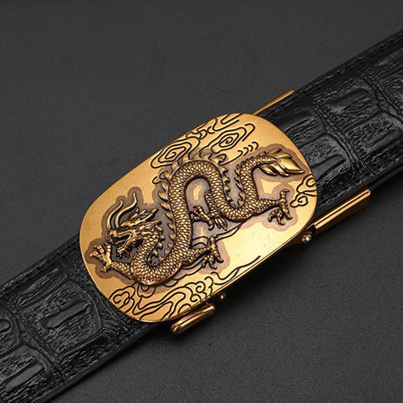 Automatic buckle leather belt - ForVanity