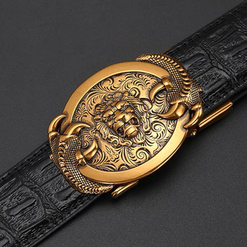 Automatic buckle leather belt - ForVanity