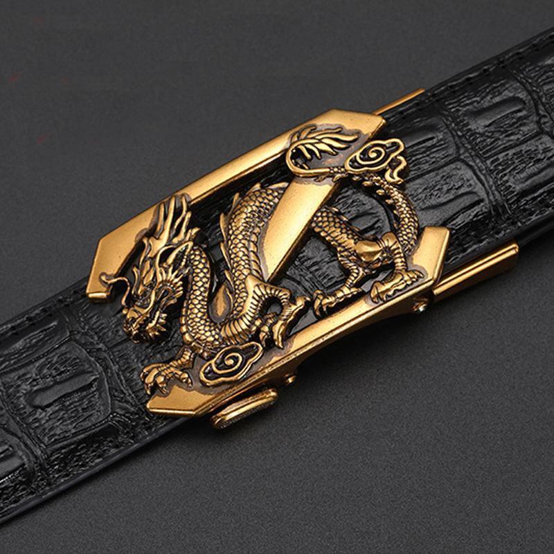 Automatic buckle leather belt - ForVanity belts, men's accessories Belts