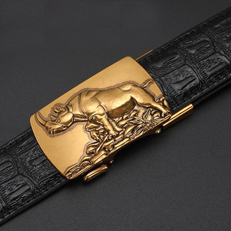 Automatic buckle leather belt - ForVanity