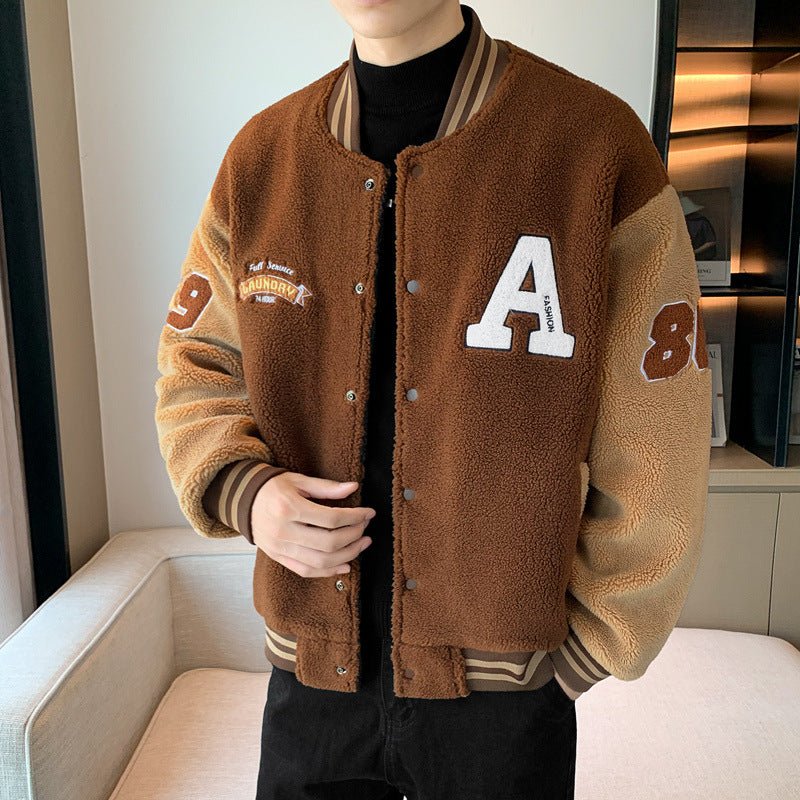 Autumn And Winter New Cashmere Warm Cold - resistant Fashion And Handsome Youth Casual Jacket - ForVanity