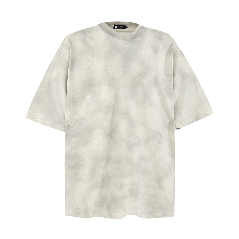 Men’s Cotton Tie-Dye T-Shirt – Loose Fit Short Sleeve Top