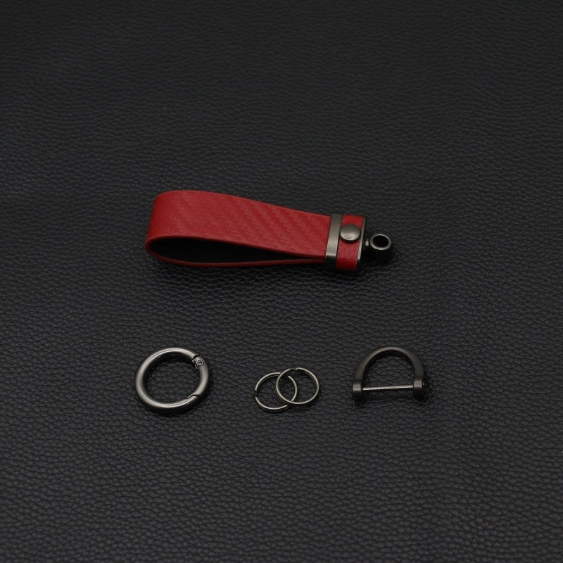 High-Grade Carbon Fiber Key Buckle with Anti-Lost Features