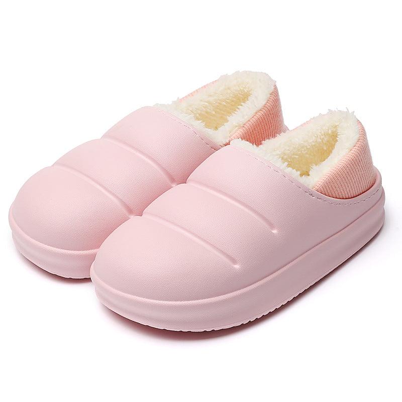 Couple Cotton Slippers Wiomen Winter Warm House Shoes Waterproof Garden Slipper - ForVanity SLIPPERS