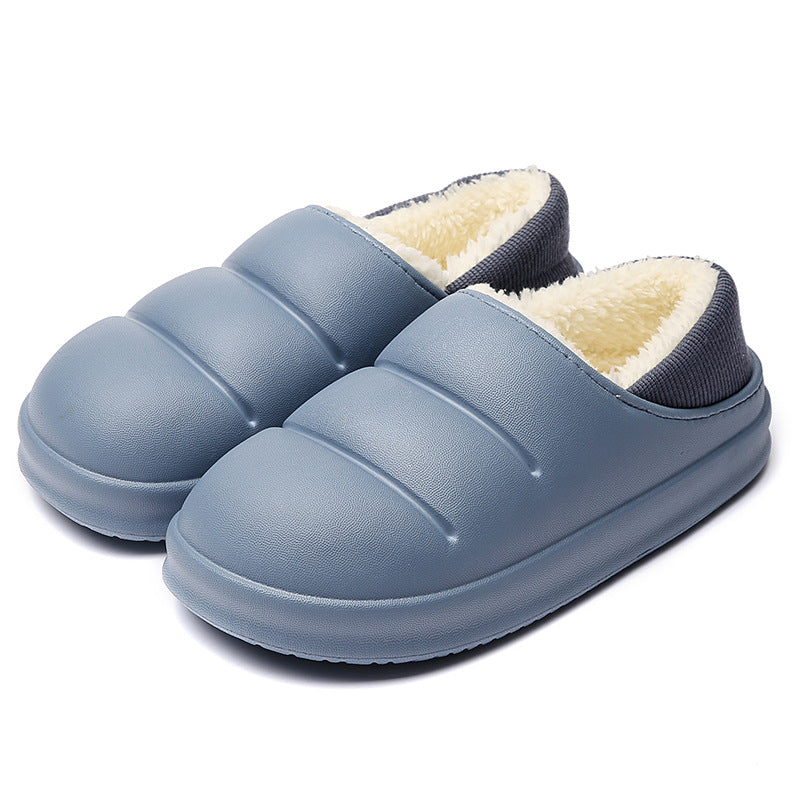 Couple Cotton Slippers Wiomen Winter Warm House Shoes Waterproof Garden Slipper