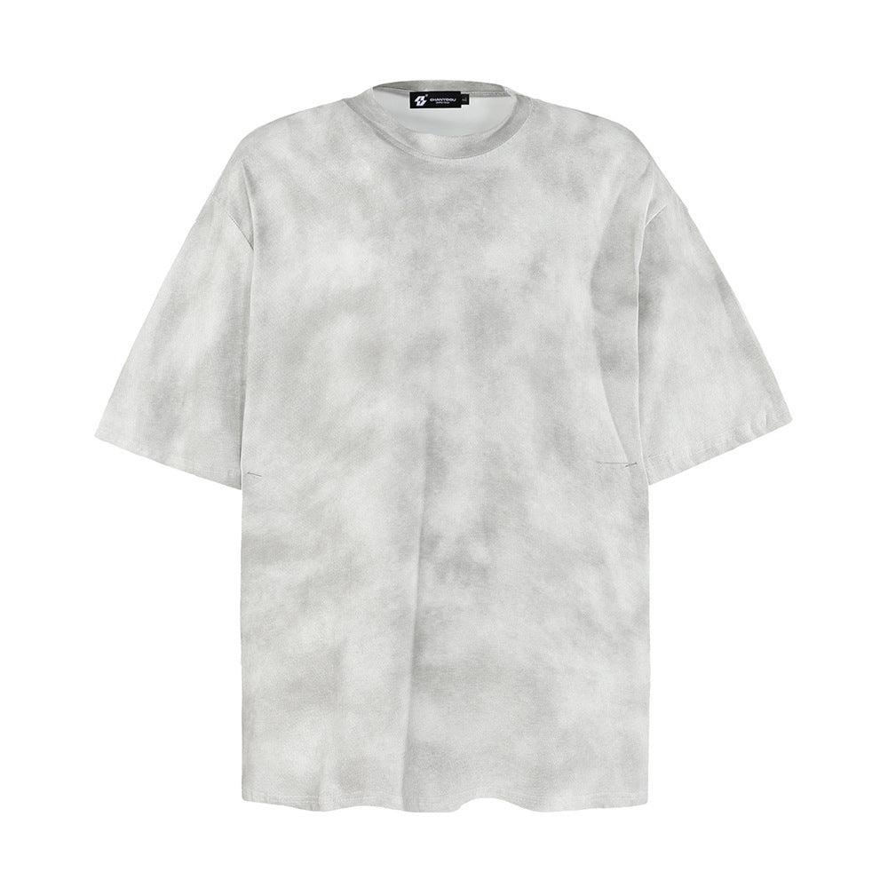 Men’s Cotton Tie-Dye T-Shirt – Loose Fit Short Sleeve Top - ForVanity men's clothing, men's t-shirts, t-shirts T-Shirt