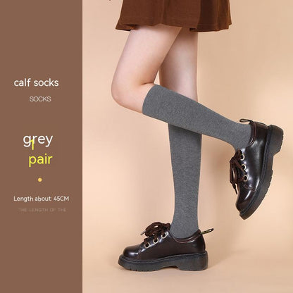 Elegant Women's Over-the-Knee Boot Socks in Combed Cotton