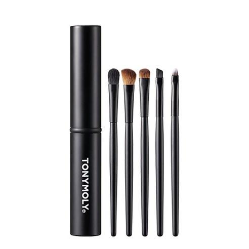 TONYMOLY 5-Piece Makeup Brush Set with Case