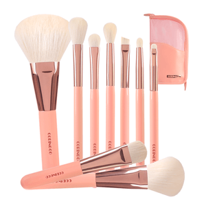 CORINGCO Rose Book Watercolor Brush Set - 9 Piece Vegan Makeup Brushes - ForVanity BEAUTY, BRUSH/TOOLS/ETC, brushes & tools, MAKEUP, Makeup Brush Case, Makeup Brush Sets, Premium Vegan Brushes, Vegan Makeup Brush Sets