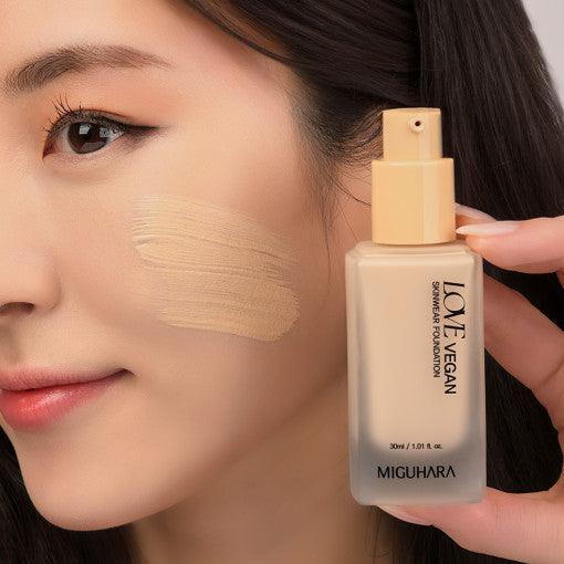 MIGUHARA Love Vegan Skinware Foundation SPF30 PA+++ 30ml #21 - ForVanity BEAUTY, FACE, face makeup, Foundation, MAKEUP Foundation