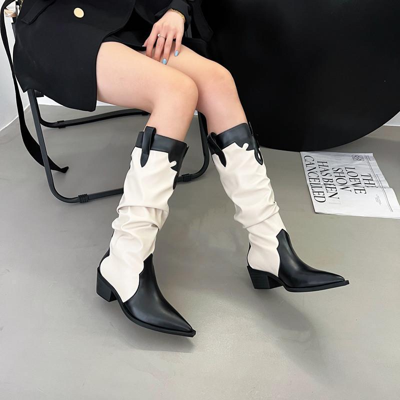 Cowgirl Knee High Boots - ForVanity boots, women's shoes Boots