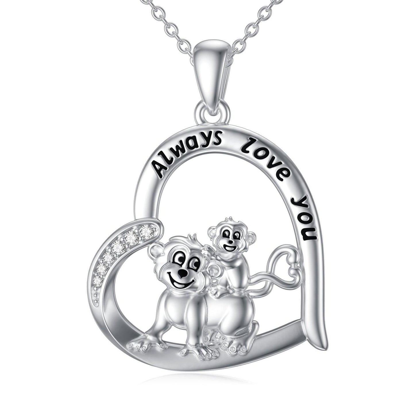 Silver Necklace Cute Animal Jewelry Gift - ForVanity Valentine’s Day, Valentine’s Day Love Jewelry, women's jewellery & watches Silver Necklace