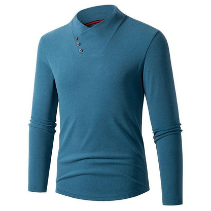 Men's Slim-Fit Stand Collar Long Sleeve Sweater - ForVanity men's clothing, men's sweaters Sweaters