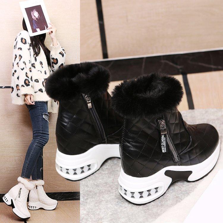 Short Tube Velvet Warm Snow Boots - ForVanity boots, women's shoes Boots