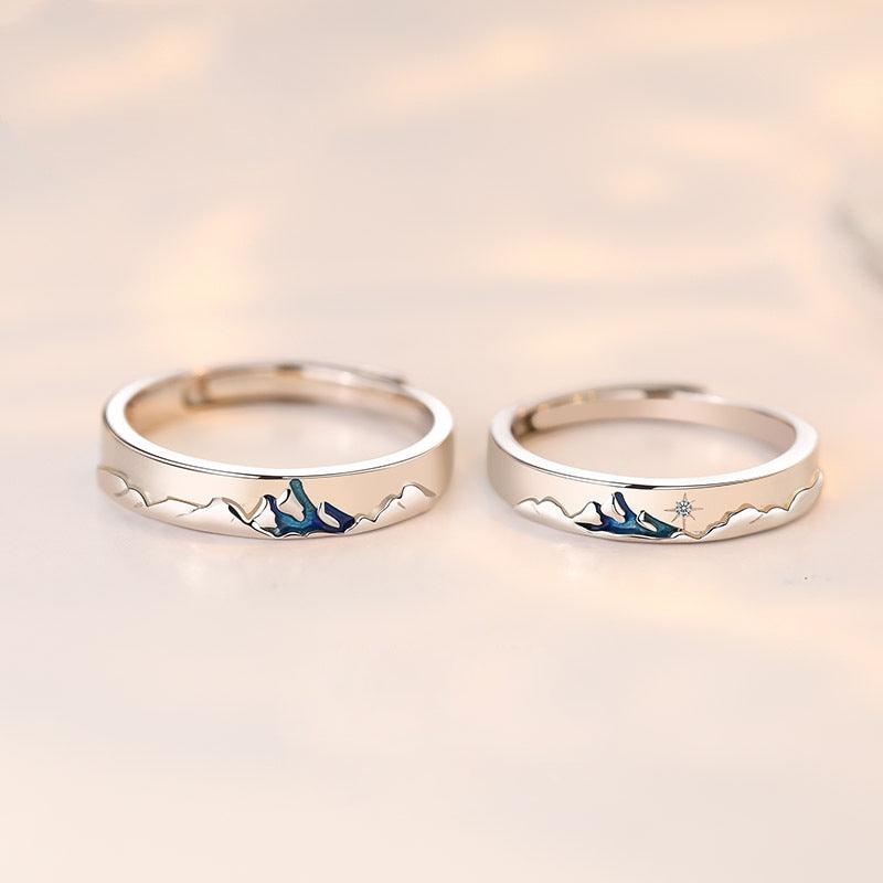 Couple Silver Rings - ForVanity men's jewellery & watches, Valentine’s Day, Valentine’s Day Love Jewelry, women's jewellery & watches Silver Ring