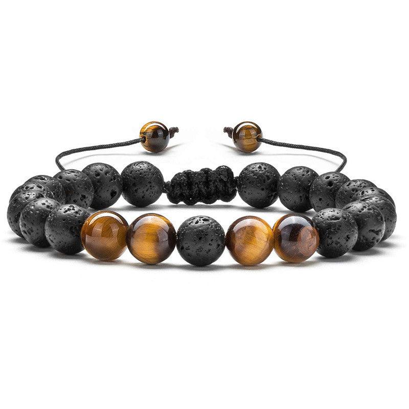 Tiger Eye Couple Agate Beads Bracelet - ForVanity men's jewellery & watches, Valentine’s Day, Valentine’s Day Love Jewelry, women's jewellery & watches Bracelets