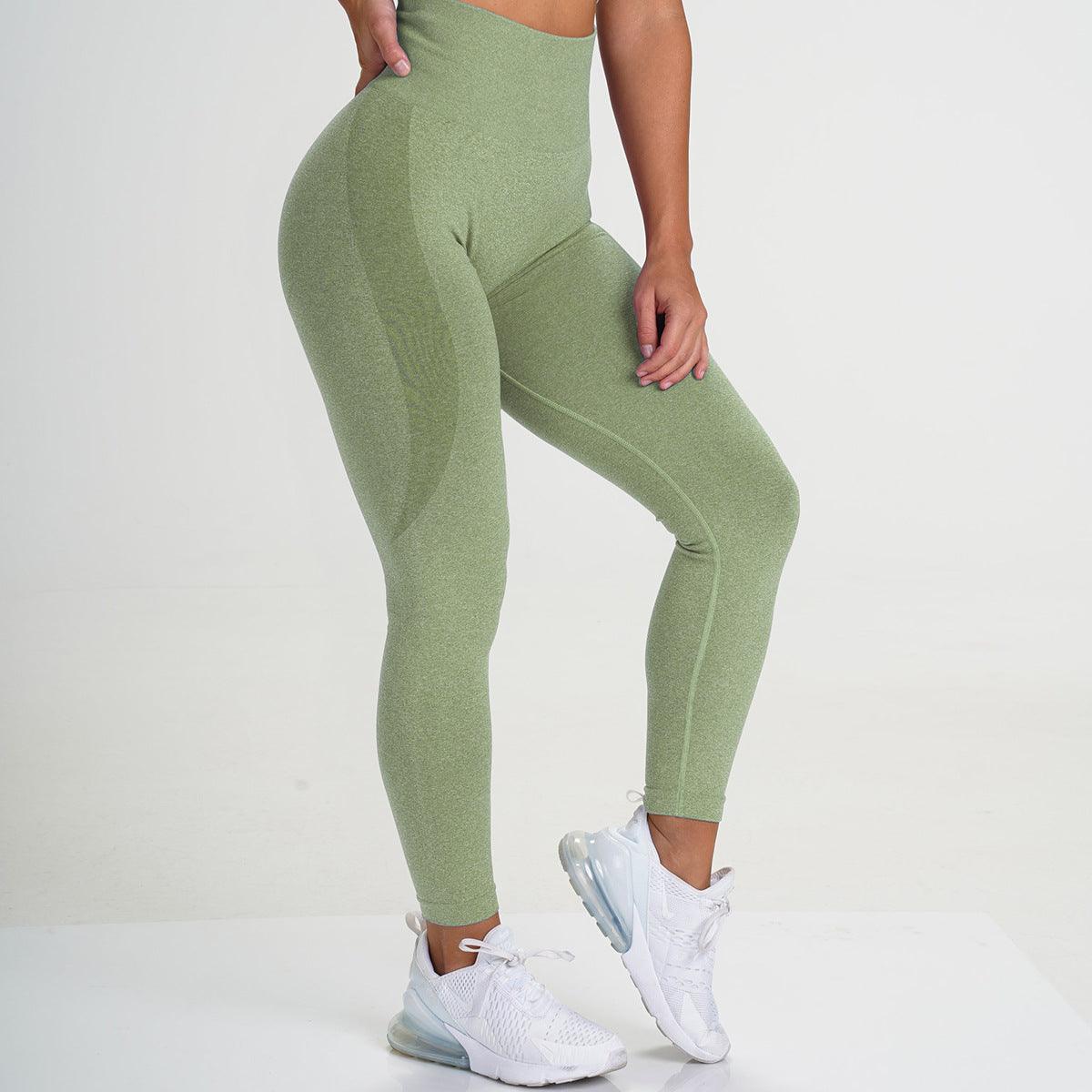 Seamless Breathable Quick-Drying Yoga Pants - High Rise Full-Length Solid Leggings - ForVanity Leggings, women's sports & entertainment Activewear Pants