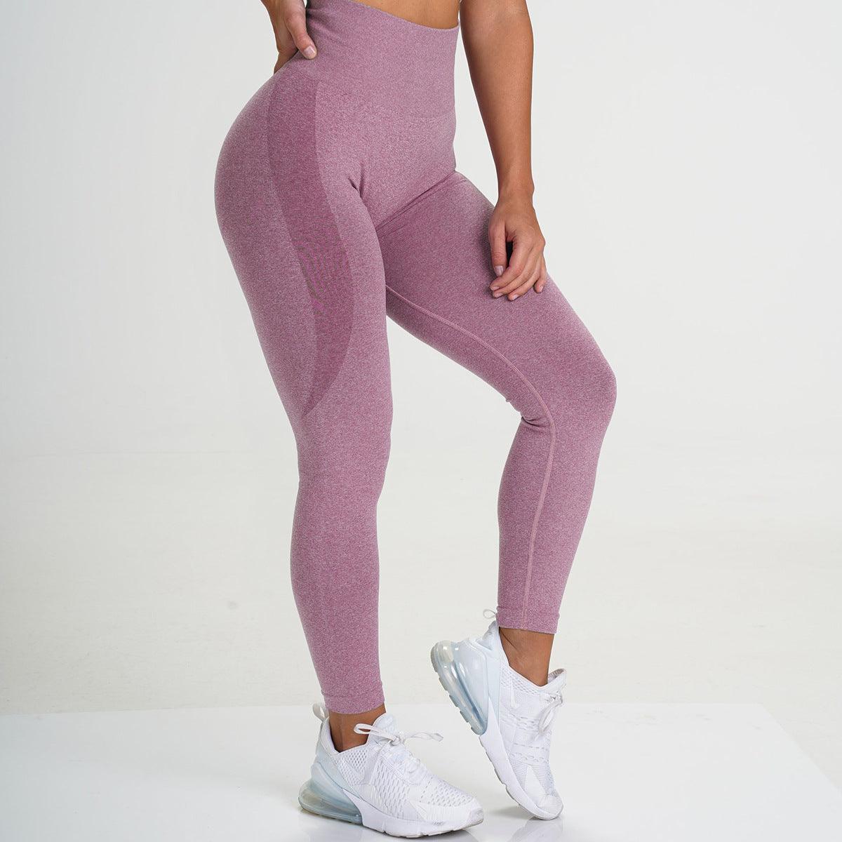 Seamless Breathable Quick-Drying Yoga Pants - High Rise Full-Length Solid Leggings - ForVanity Leggings, women's sports & entertainment Activewear Pants