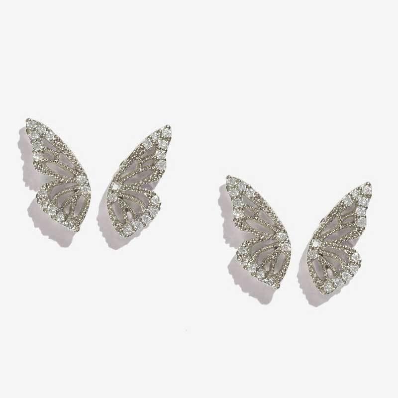 Crystal Butterfly Earrings - ForVanity Valentine’s Day, Valentine’s Day Love Jewelry, women's jewellery & watches Earrings