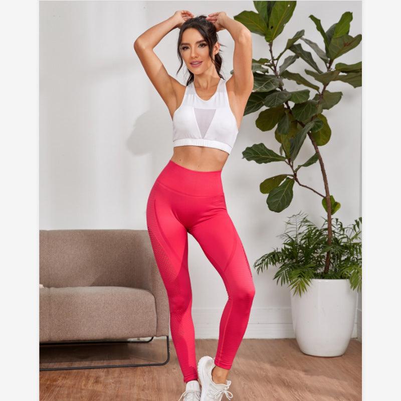 Slim Fit Capri-Length Breathable Solid Color Fitness Leggings - ForVanity Leggings, women's sports & entertainment Activewear Pants