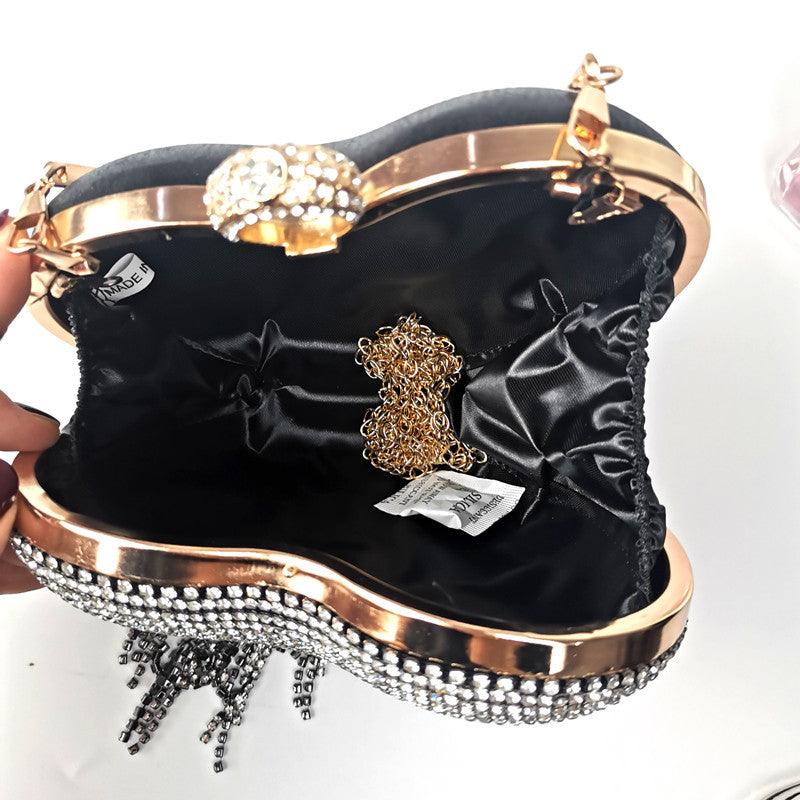 Women's Tassel Diamond Handbag - ForVanity handbag, shoulder bags, Valentine’s Day, Valentine’s Day Shoes & Bags, women's bags Handbags