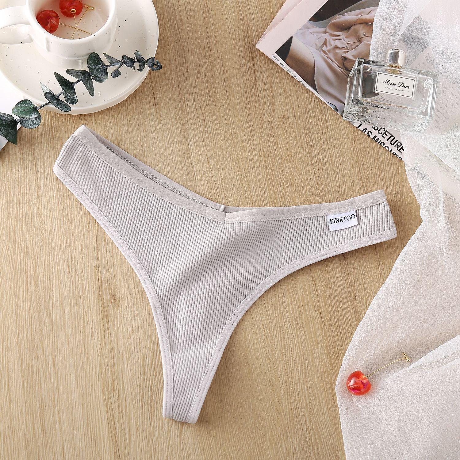 Women's Low Rise T-Back Thong Panties - ForVanity underwear, women's lingerie Underwear