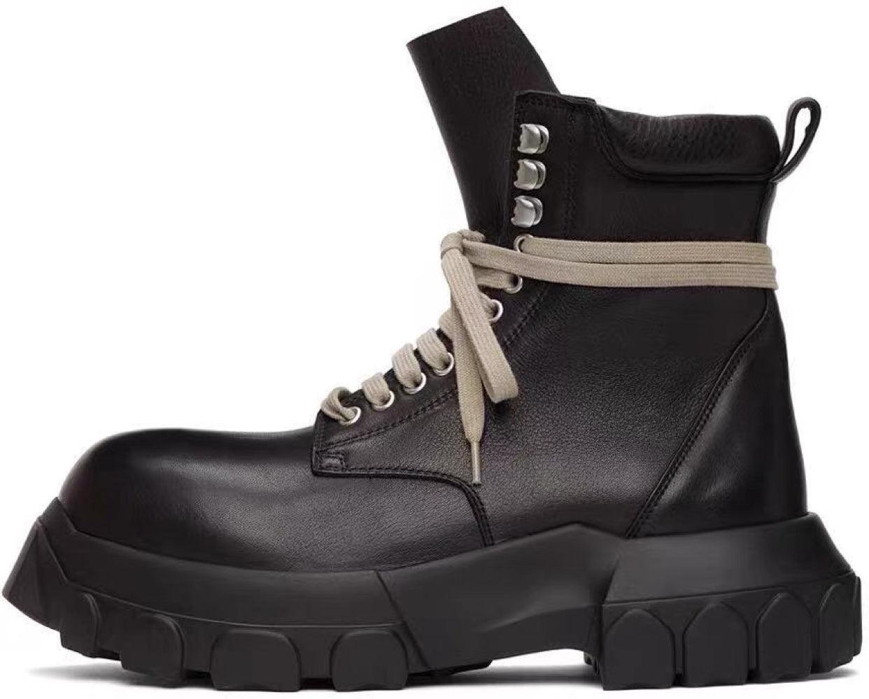 British Retro High-Top Boots - ForVanity boots, men's shoes Boots