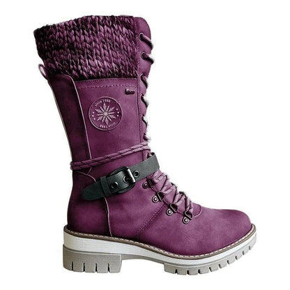 Stylish Equestrian Insulated Comfort Winter Boots - ForVanity boots, women's shoes Boots