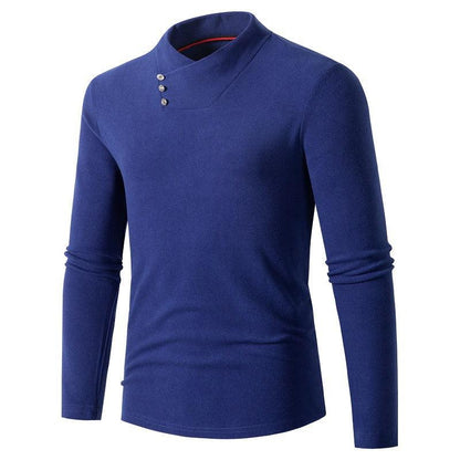 Men's Slim-Fit Stand Collar Long Sleeve Sweater - ForVanity men's clothing, men's sweaters Sweaters