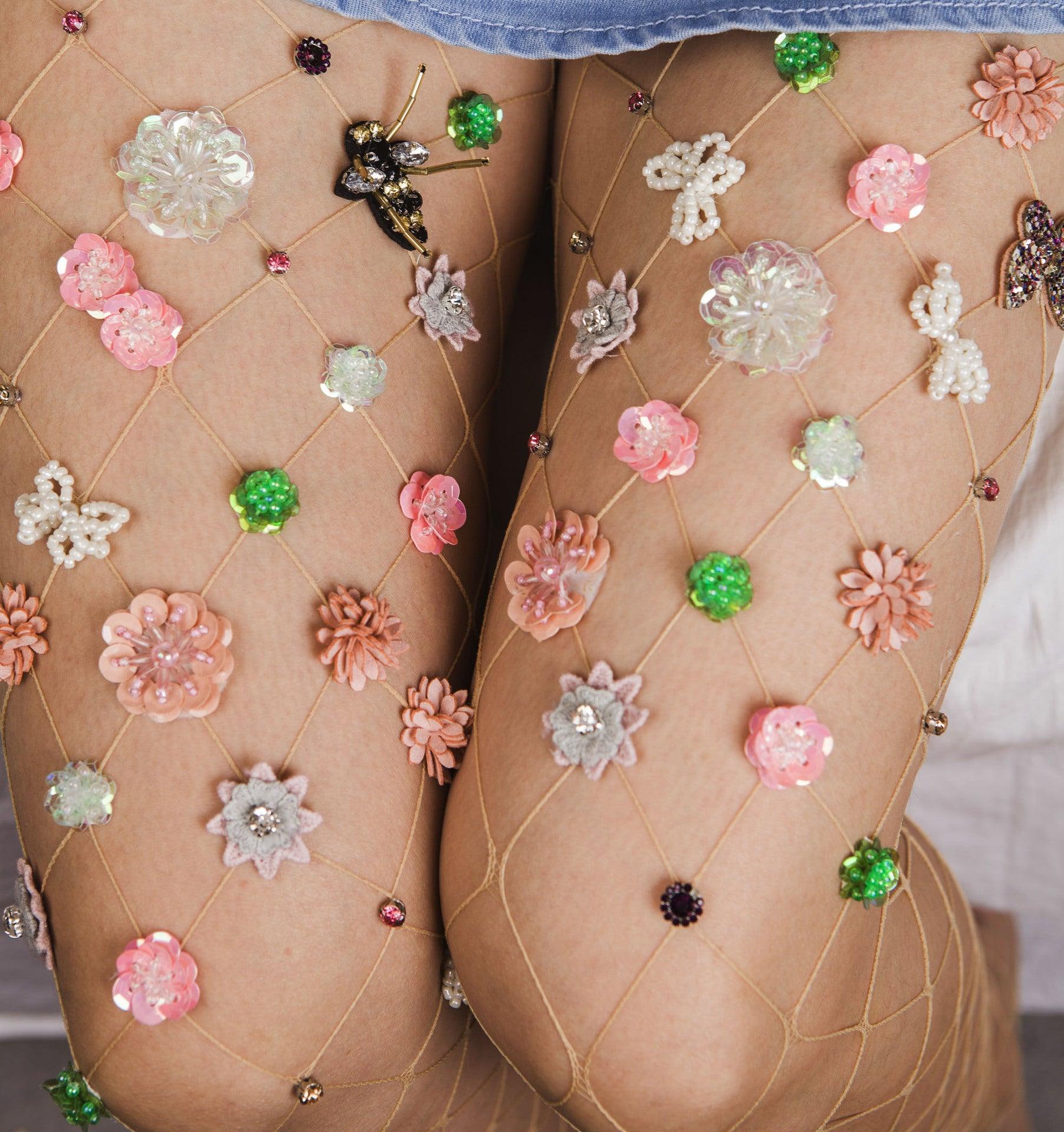 Hot Diamond Stylish Mesh Stockings - ForVanity lingerie accessories, Pantyhose & Stockings, women's lingerie Stockings