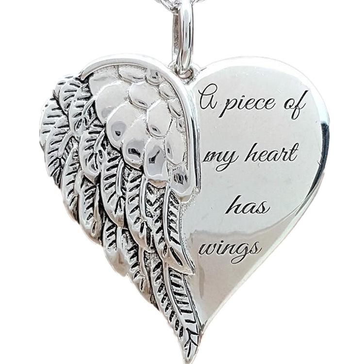 Angel Wings Lettering Necklace - ForVanity Valentine’s Day, Valentine’s Day Love Jewelry, women's jewellery & watches necklace